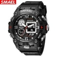 thumbnail image 2 of Smael Dual Time Display Watch For Men's Electronic Sport Wristwatch Male With Digital Chronograph Auto Date Week Alarm 8055, 2 of 5