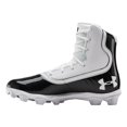 thumbnail image 2 of Under Armour Highlight RM Junior Football Cleats - Black, White, 2 of 4