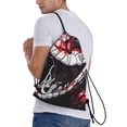 thumbnail image 2 of Bingfone Fierce Red Viper Graphic Art Drawstrings Backpacks Bags for Men Women Gym Drawstrings Bag-Small, 2 of 8