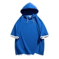 thumbnail image 4 of SCSAlgin Mens Lightweight Athletic Short Sleeve Hoodies Workout Sport Sweatshirts Solid Color Pullover Dry Fit T-Shirts, 4 of 7