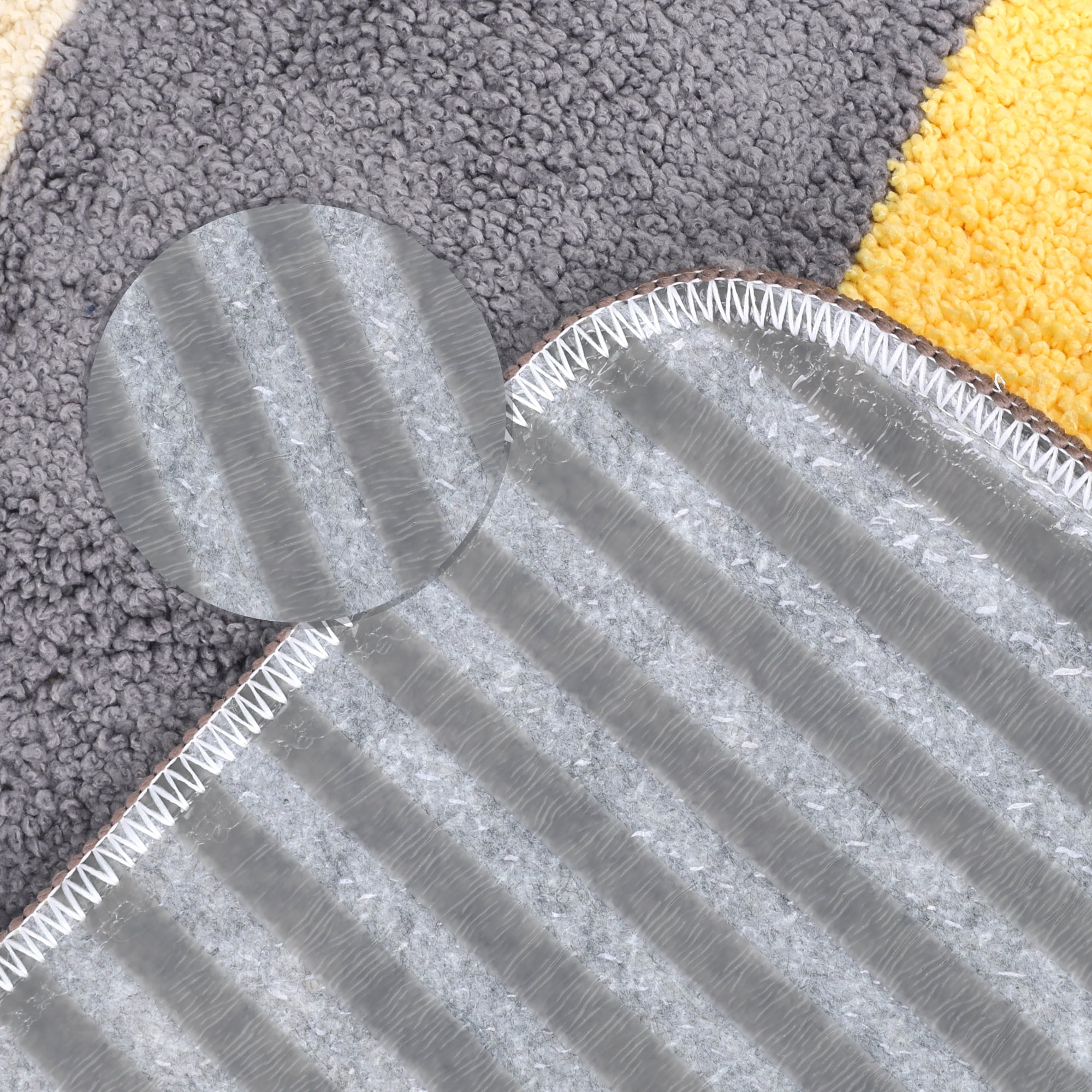 Unique Bargains Soft Bath Mat Non Slip Washable Rug Quick Dry Bath Rugs Brown 16" x 24"