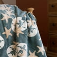 thumbnail image 3 of Denali Home Collection Denali Starfish and Sand Dollars/Light Marine Microplush Blanket, 3 of 3