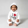 thumbnail image 6 of Wonitaaizi Baby Clothing Newborn Infant Baby Boy I Love Mama Romper Funny Jumpsuit Newborn Unisex Outfit (6-9 Months,White), 6 of 7