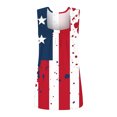thumbnail image 4 of SELONE Red White Blue Womens Tank Tops Loose Star Striped Fashion Holiday Wear Outfits White XL, 4 of 5