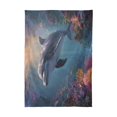 thumbnail image 5 of DEIARA Dolphin Square Tablecloth 60×120in Polyester Fabric Tablecloth Washable Dust Resistant Wrinkle Resistant, 5 of 9