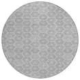 thumbnail image 2 of Addison Rugs Chantille Indoor/Outdoor Transitional Geometric Silver Machine Washable Round Rug, 8' x 8', 2 of 8