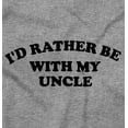 thumbnail image 2 of Rather Be With Uncle Nephew Niece Romper Boys or Girls Infant Baby Brisco Brands 18M, 2 of 6
