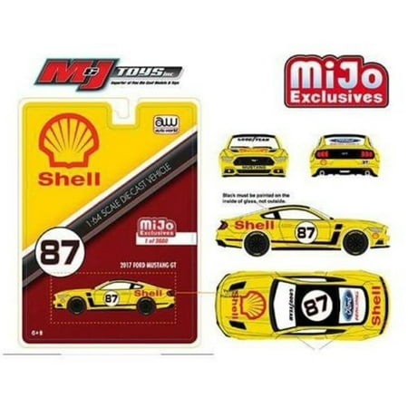 Nascar Diecast 1 64 24 2017 Model Cars Diecast 1 64 Scale FORD MUSTANG SHELL RACING - MIJO EXCLUSIVE CP7439-24, ◎ Scale : 1:64 By Auto World ()