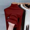 thumbnail image 4 of yillto Thermal Tops for Women Mock Neck Pullover Layered Slim Shirts Turtleneck Basic Warm Clothes, 4 of 6