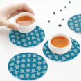 thumbnail image 7 of Pofeuu Sea Turtle Print Leather Coasters Set of 6, Round Cups Mugs Mat Pad for Home Kitchen Heat Resistant Drink Coasters,Round Shape, 7 of 7