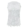 thumbnail image 5 of Women's Lace V Neck Tunic Tank Top Casual Sleeveless Blouse Stylish Comfortable Summer Fashion, 5 of 6