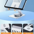 thumbnail image 3 of Suitable for desktop tablet stand, 360° rotation, lifting, folding tablet stand - style:Large gray, 3 of 5