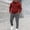 Wine, variant on Sweat Outfits for Men 2 Piece Set Casual Long Sleeve Quarter Zip Hoodie Sweatshirt Tracksuit Sweatpants SweatTracksuits Jogging Suit Men Clothing