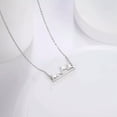 thumbnail image 6 of Stainless Steel Minimalist Mountain Top Pendant Snowy Mountain Necklaces, 6 of 9