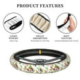 thumbnail image 6 of Naloa Birds And Flowers Elastic Steering Wheel Cover, Auto Steering Wheel Cover – 15 Inch , Comfortable Grip, Fit Suvs,Vans Cars,Trucks, 6 of 8