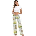 thumbnail image 6 of FREEAMG Women Pajama Pants Lounge Pants Long Stretch Comfy Sleepwear Cute Sloth Cactus Summer, 6 of 7