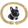 thumbnail image 1 of X Collar De Cadena For Perro Con Eslabones Cubanos Dorados,, 1 of 8