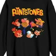 thumbnail image 2 of The Flintstones Group Face Shot Juniors Black Long Sleeve Sweatshirt-XXL, 2 of 3