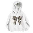 thumbnail image 3 of CYRBOKO Girls Graphic Hoodies, Casual Lightweight Soft Long Sleeve Hooded Sweatshirt White Size 2-3 T, 3 of 7