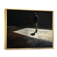 thumbnail image 2 of Designart "Shadows on the Skateboarding Street" Sports Floater Framed Wall Decor, 2 of 7