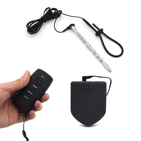 Electro Stimulator Black Massage Device E-stim Power Box with Big Stim Massager Accessories