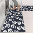 thumbnail image 2 of Kitchen Rugs Sets Of 2,Navy Skull Pattern Anti Fatigue Kitchen Mat Rugs Non Slip Washable,Decorative Kitchen Floor Mats for Kitchen,Sink,Laundry,17"X47", 2 of 5