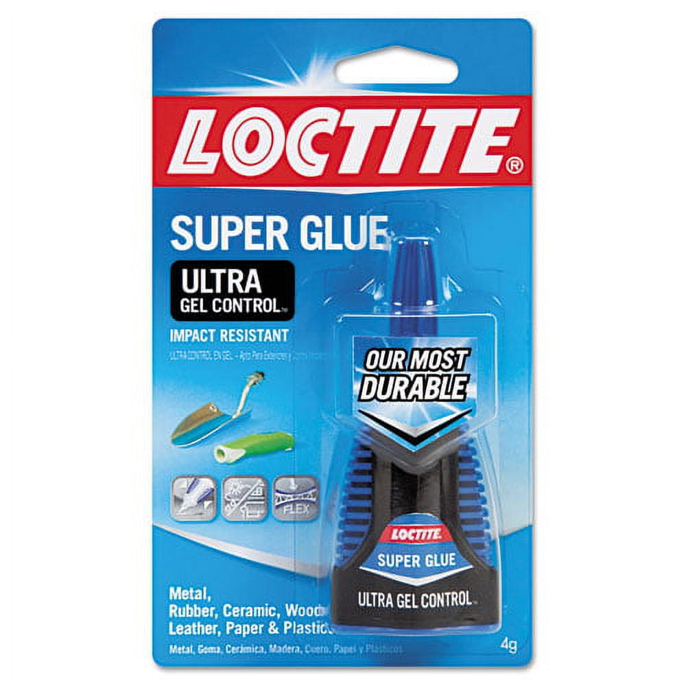 "Ultra Gel Control Super Glue, 0.14 Oz, Dries Clear | Bundle of 10 Each"