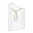 thumbnail image 2 of Scalloped Wall Sconce Shield Clip On Lamp Shade (White Linen), 2 of 2