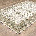 thumbnail image 5 of 5' X 7' Ivory Grey And Blue Oriental Power Loom Stain Resistant Area Rug, 5 of 5