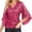 Hot Pink, variant on Womens Long Sleeve Shirts Tops Sequin Tops 3/4 Sleeve Glitter Sparkly Blouse V Neck Tops for Evening Shirts Blouses for Women Dressy Casual