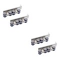 thumbnail image 1 of Rodillo de puerta corredera Riwesomey 2 unids/set 4/8 ruedas colgante de polea de riel de Metal para armario CBP593371, 1 of 5