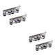 thumbnail image 3 of Speravity 2 unids/set rodillo de puerta corredera 4/8 ruedas Hardware rueda de pista polea suministros para el hogar accesorios de Metal para el Type1 NO1 Speravity  CBP593371, 3 of 5