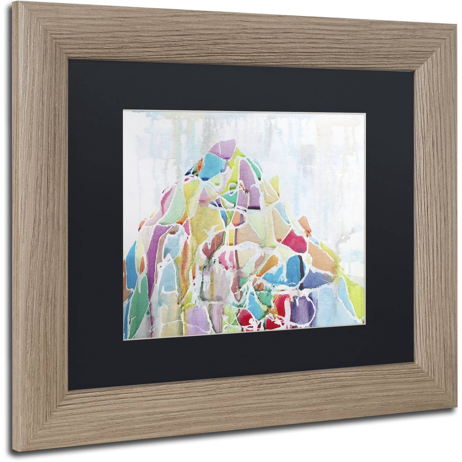 Trademark Fine Art "Mount Blackburn" Canvas Art by Lauren Moss Black Matte, Birch Frame