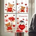 thumbnail image 6 of Kezqiaxn Valentine's Day Suncatcher Sticker Clearance, Valentines Windows Clings for Glass Windows, Heart Window Clings, Valentines Stickers Winter Christmas Valentines Day Decals for DecorationRed, 6 of 6