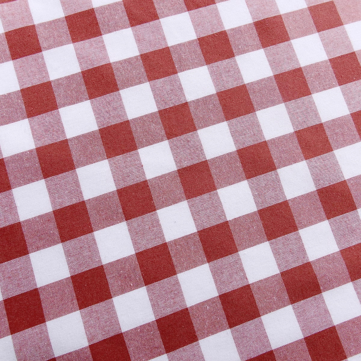 Woven Trends Farmhouse Curtains Kitchen Décor, Buffalo Plaid Shades, Classic Country Plaid Gingham Checkered Design, Farmhouse Décor, Window Curtain Treatments (Burgundy, Tie-Up Shade)