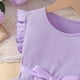 thumbnail image 5 of Vestido de Fiesta de Navidad de las Niñas de Pecho Delgado sin Mangas Cintura Acanalada Falda Francesa Cinchada para Dormir Vestido de Navidad de Ocio Diario Niña Bebé, 5 of 7