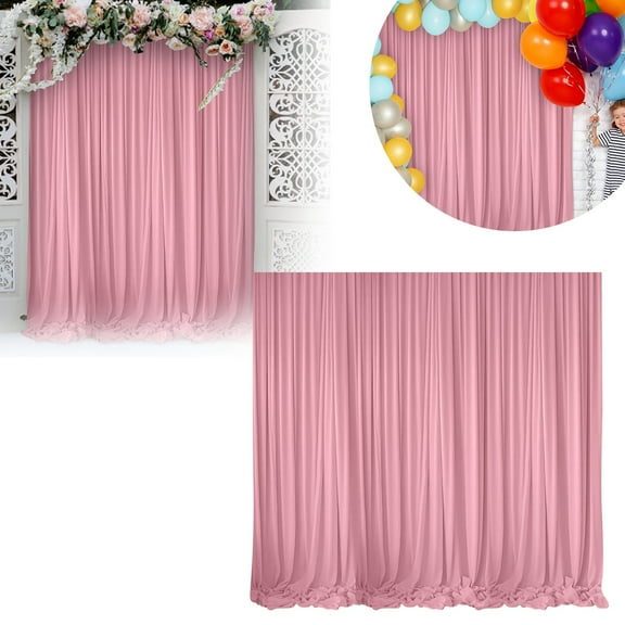 Tulle Backdrop Curtain Sheer Wedding Backdrop for Baby Shower Bridal Shower Birthday Party Photo Background Home Decorations Celebration Event Photography Fabric Decor, 146x300cm