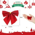 thumbnail image 2 of Christmas Tree Bows Christmas Wreath Festival Bowknot for Christmas Decoration 36 pcs Christmas Tree Bows 2.36 Inch Mini Ribbon Bows Ornaments for Christmas,(Gold,Red,Silver), 2 of 9