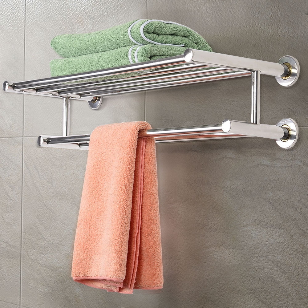 Costway Wall Mounted Towel Rack Bathroom Hotel Rail Holder Storage - Costway Wall Mounted Towel Rack Bathroom Hotel Rail Holder Storage Shelfstainless Steel Walmartcom costway wall mounted towel rack bathroom hotel rail holder storage - costway wall mounted towel rack bathroom hotel rail holder storage shelfstainless steel walmartcom