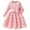 Pink, variant on Fshinging Girls Dresses Autumn Long Sleeve Crew Neck Rose Ruffle Tulle Princess A-Line Formal Dress Size 2-3 Years