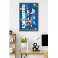 thumbnail image 2 of Sonic the Hedgehog (1991) - 35th Anniversary Thumbs Up Wall Poster, 22.375" x 34" Framed, 2 of 5