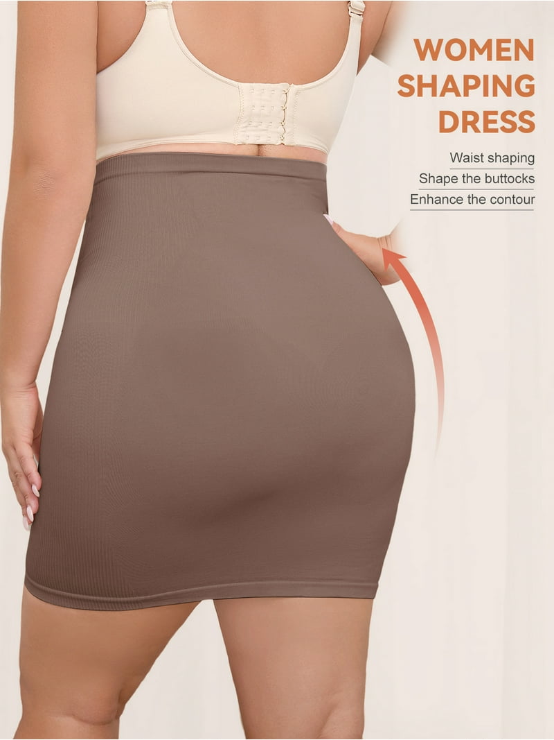 USEASY Seamless Shaperwear Slips for Women Tummy Control Half Slips Under Dress Waist Cincher Shapewear Skirt USEASY Seamless Shaperwear Slips for Women Tummy Control Half Slips Under Dress Waist Cincher Shapewear Skirt