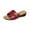 Red, variant on Summer Women's Slippers Wedge Open Toe Slip-On Slides Sandals Casual Daily Shoes for Women Beach Fashion Red 7