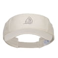 thumbnail image 5 of Sailboat with Wave Embroidered Washed Visor - Stone OSFM, 5 of 5