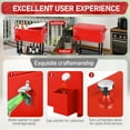 thumbnail image 6 of BAYUELSWU 80 Quart Party Cooler Rolling Cooler Ice Chest with Wheels, Cooler Carts Square with Shelf & Bottle Opener Portable for Outdoor Indoor Patio Party Camping (Red), 6 of 8