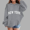 thumbnail image 2 of Staki Cute Hoodies for Girls Girls Hoodie Long Sleeve Ragalan Cute Sweatshirt With Pockets(Light Gray,3 Years), 2 of 4