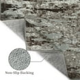 thumbnail image 2 of GlowSol 4'x6' Abstract Rug Washable Non-Slip Floor Carpet Modern Low-Pile Stain Resistant Rug for Living Room Bedroom, Dark Brown, 2 of 7