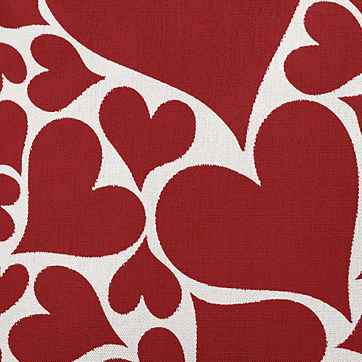 20"x20" Simply Daisy Valentines Hearts All Around Poly Indoor/Outdoor Pillow, Red Qty 1