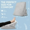thumbnail image 3 of All Sett Health Memory Foam Wedge Pillow For Sleeping | Adjustable Memory Foam Pillow - Grey, 3 of 6