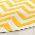 thumbnail image 6 of SAFAVIEH Cambridge Kaitlyn Zig Zag Stripes Wool Runner Rug, Silver/Ivory, 2'6" x 18', 6 of 10